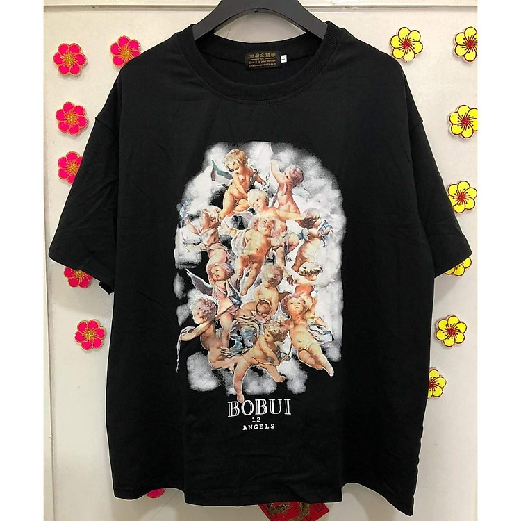 Áo BOBUI 12 Angels - Áo thun Bobui Saigon , Tee BOBUI 12 Thiên Thần Đen / Xanh / Trắng / Hồng local brand 5theway swe tb