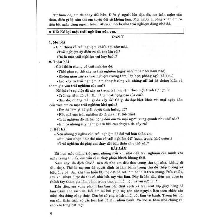 Những Bài Làm Văn Mẫu Lớp 6 - Ảnh 2