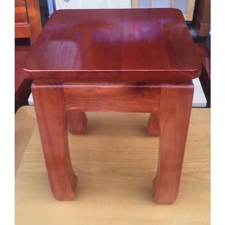Ghế Đôn Gỗ Xoan Rừng Cao 35cm
