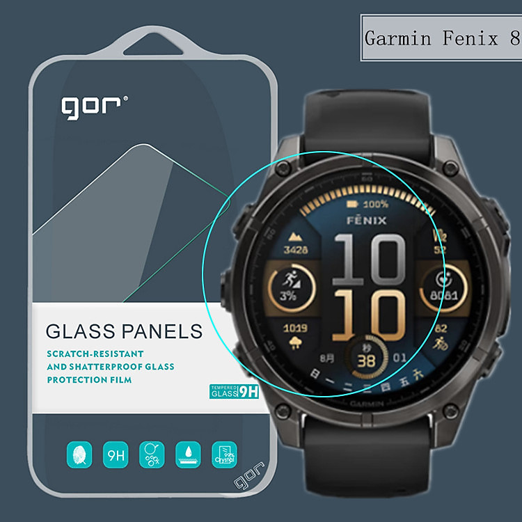 Bộ 3 Miếng Dán cường lực GOR cho Smartwatch Fenix 8/ Fenix E- Hàng Chính Hãng