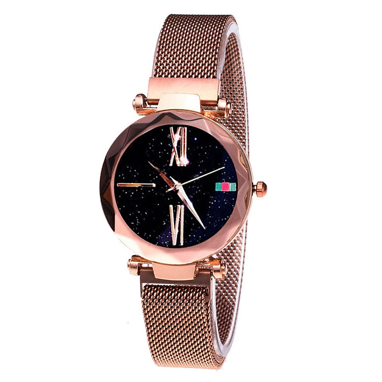 Đồng Hồ Nữ Thời Trang Cao Cấp Dây Kim Loại Khóa Nam Châm Hico GC + Tặng Kèm Pin Đồng Hồ