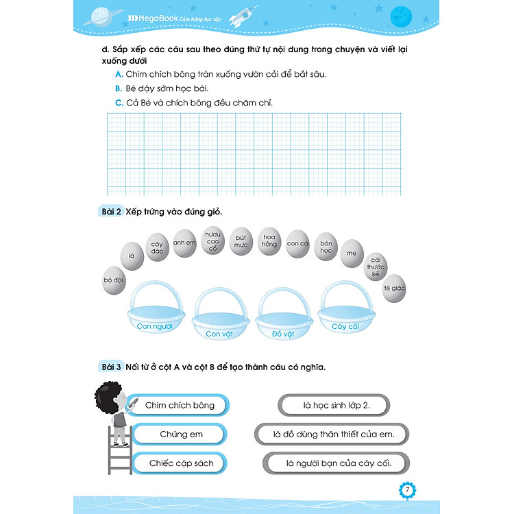 Đề Ôn Luyện Và Tự Kiểm Tra Tiếng Việt Lớp 2 - Tập 1 - Ảnh 7