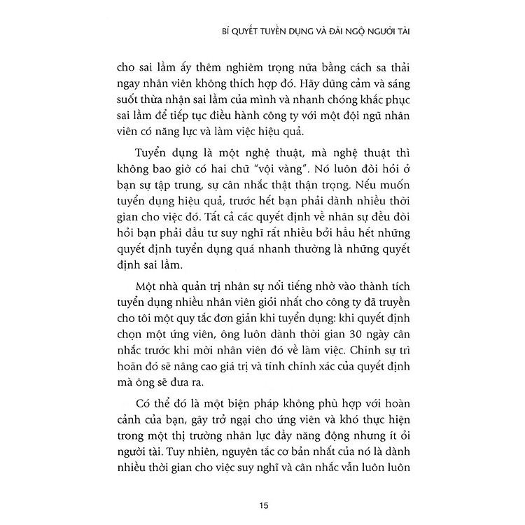 Bí Quyết Tuyển Dụng & Đãi Ngộ Người Tài (Tái Bản) - Ảnh 6