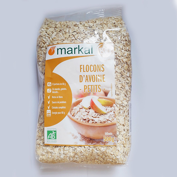 Yến mạch cán mỏng hữu cơ Markal 500g