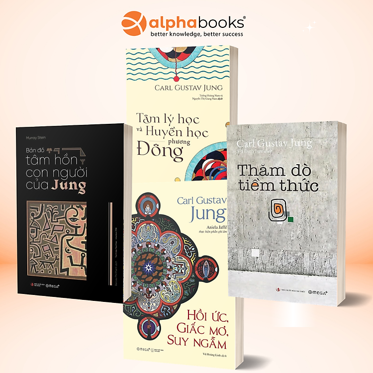 Combo 4 Cuốn: Tâm Lý Học Và Huyền Học Phương Đông + Hồi Ức, Giấc Mơ, Suy Ngẫm + Bản Đồ Tâm Hồn Con Người Của Jung + Thăm Dò Tiềm Thức - Carl Gustav Jung