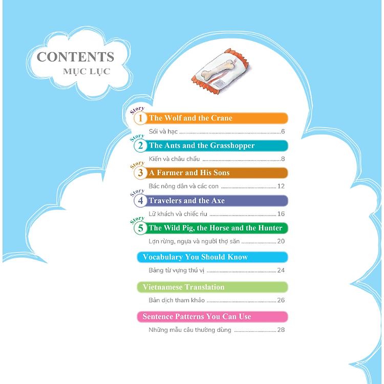 Learn English With Fables 9 - Học Tiếng Anh Qua Truyện Ngụ Ngôn Tập 9: The Wolf And The Crane - Ảnh 5