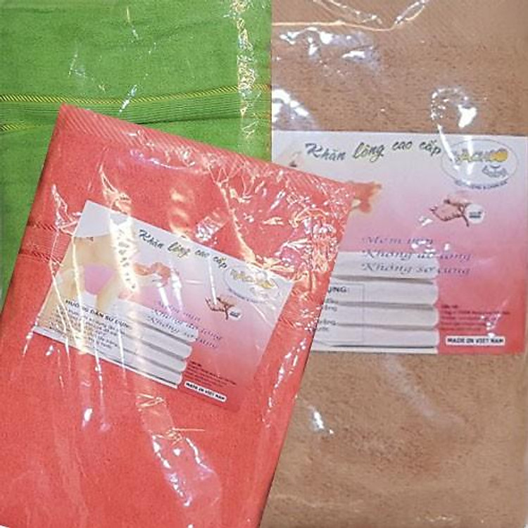 Khăn tắm cotton 1,4m - Xanh dương Chính hãng Giá rẻ - Hình ảnh 3