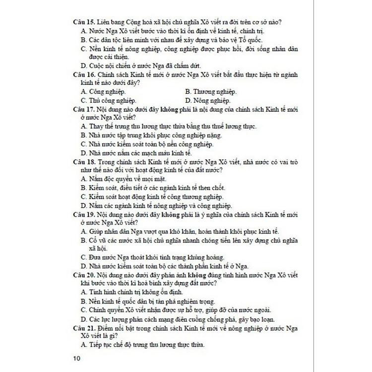 Trả Lời Câu Hỏi Lịch Sử Lớp 9 - Tự Luận Và Trắc Nghiệm - Ảnh 3
