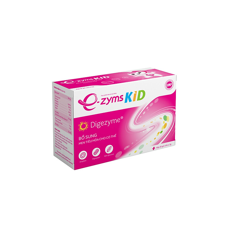 E-zyms Kid - Giúp bé ăn ngon, tăng cân, tăng đề kháng - Hộp 20 gói