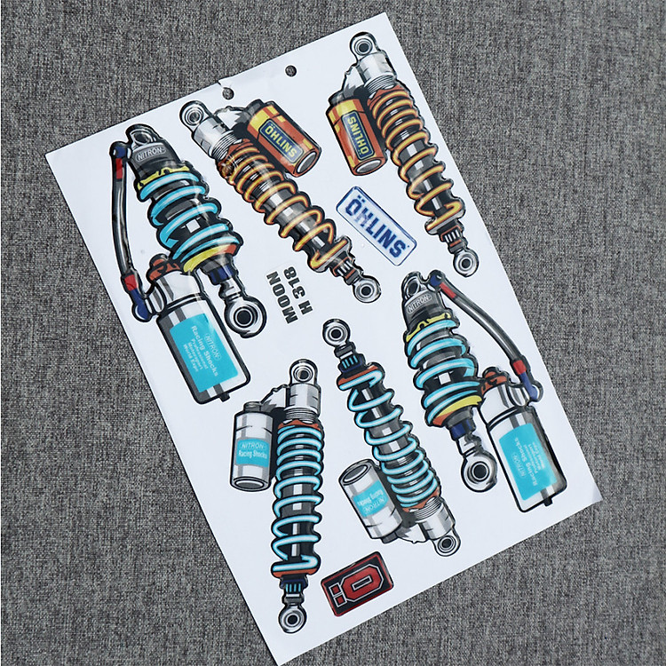 BỘ TEM NỔI HÌNH PHUỘC NHIỀU KIỂU TRANG TRÍ XE