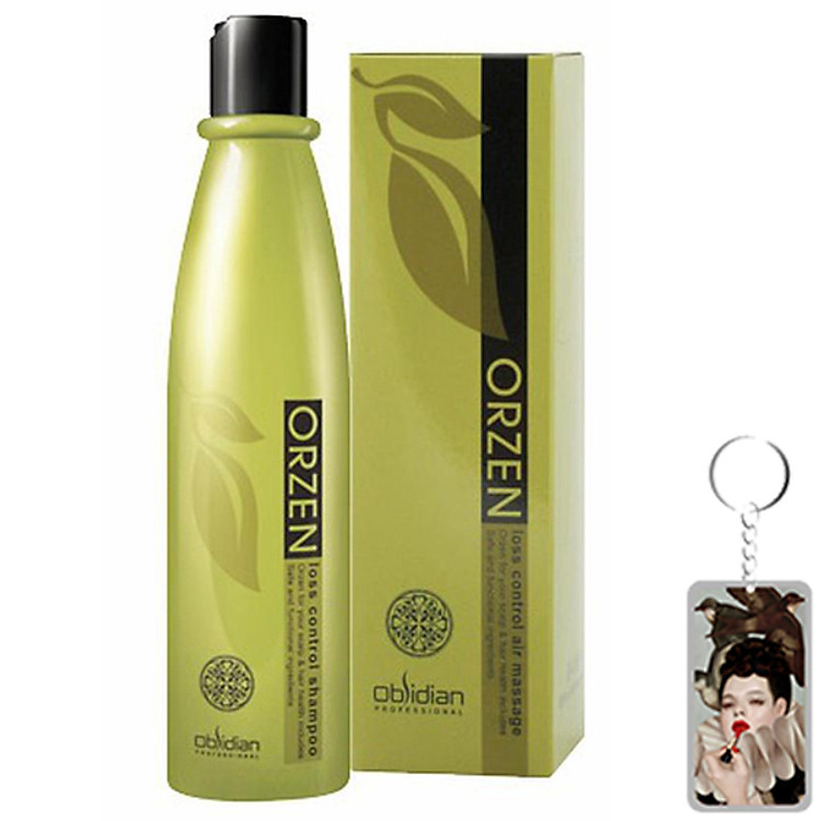 Dầu gội kích thích mọc tóc Obsidian Professional Orzen Loss Control Shampoo Hàn Quốc 320ml tặng kèm móc khoá