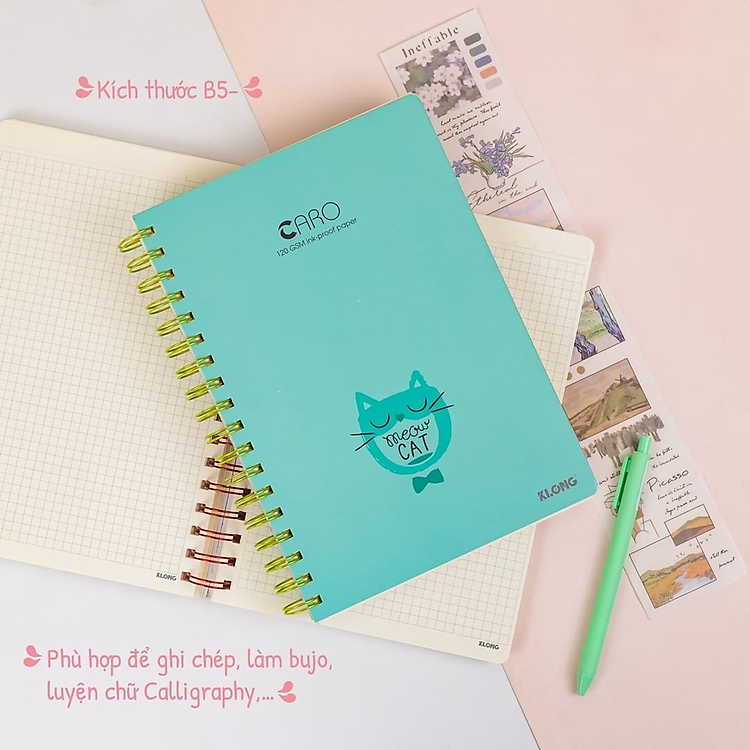 Sổ Caro B5 (200 trang) Klong 297 (10 cuốn)