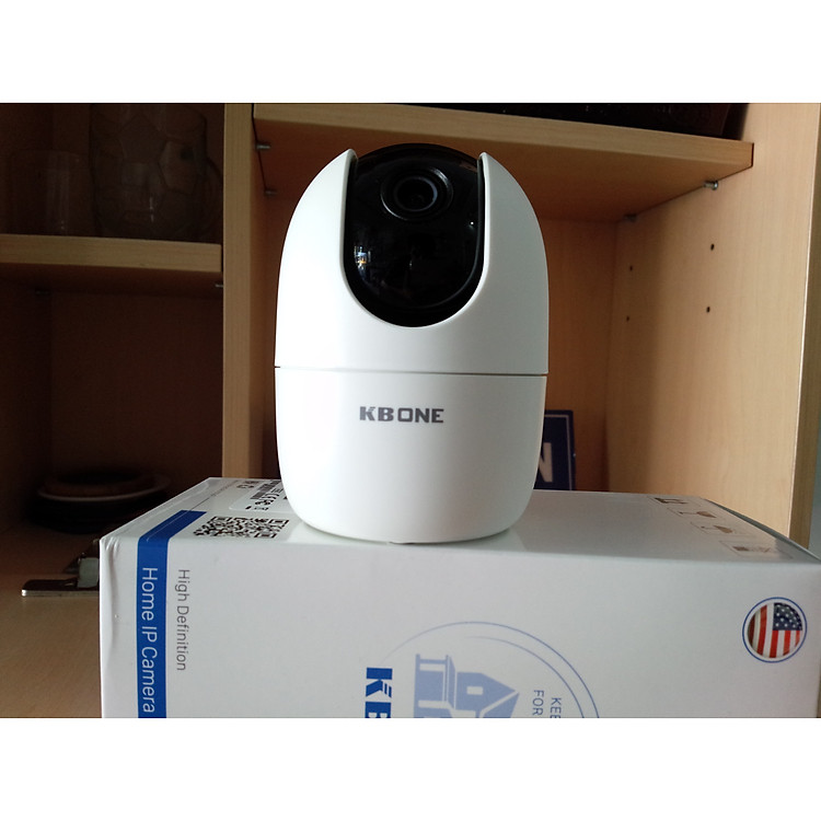 Camera IP wifi KBVISION trong nhà - xoay 360 độ - nghe nói 2 chiều KBONE H21PW - Hàng chính hãng