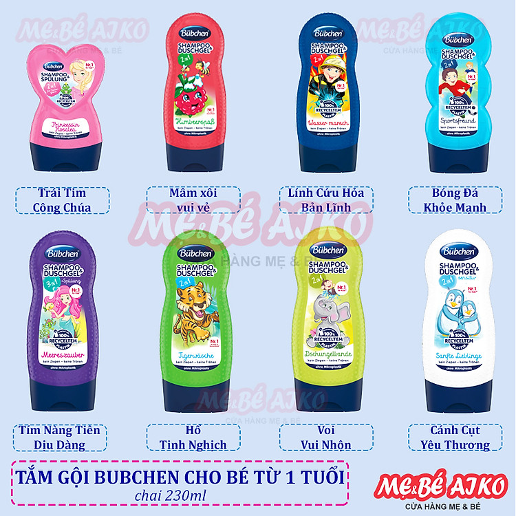 Tham Khảo tại ConCung: Sữa tắm, dầu gội 2in1 Bubchen 230ml , nhận ngay nhiều Ưu đãi