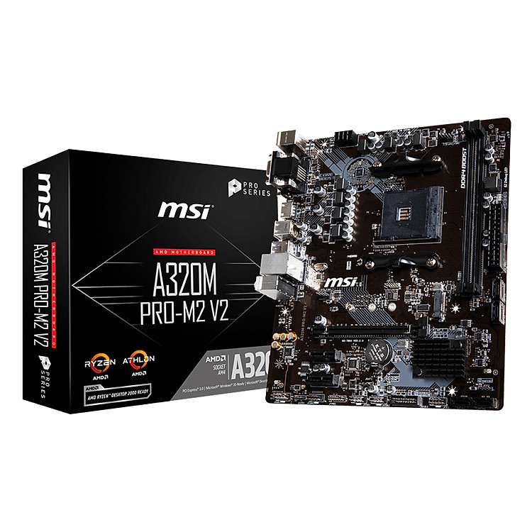 Bo Mạch Chủ Mainboard MSI A320M PRO M2 V2 Socket AM4 - Hàng Chính Hãng