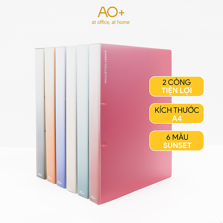 Bìa còng nhẫn O2 Sunset A4 (2.6cm)