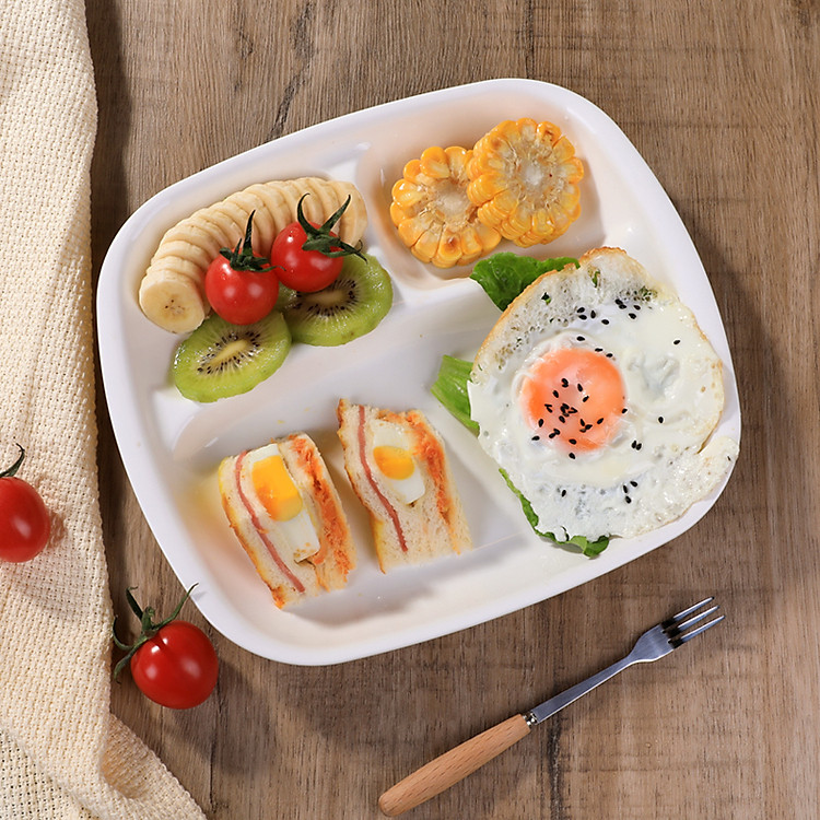 Khay ăn dặm 3 ngăn Nakaya Nhật Bản Chính hãng Ưu đãi - Hình ảnh 3