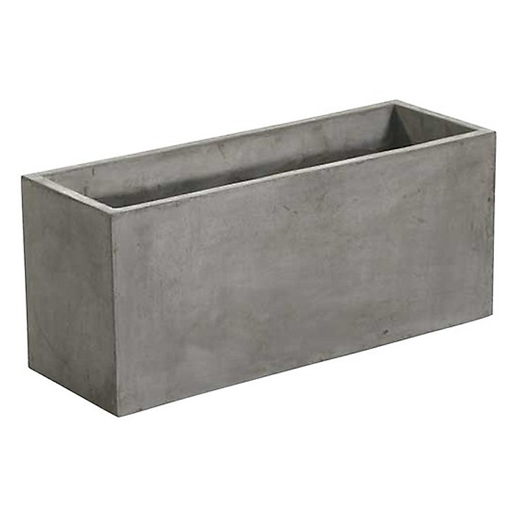 Chậu xi măng chữ nhật 100x40x45 cm trồng cây