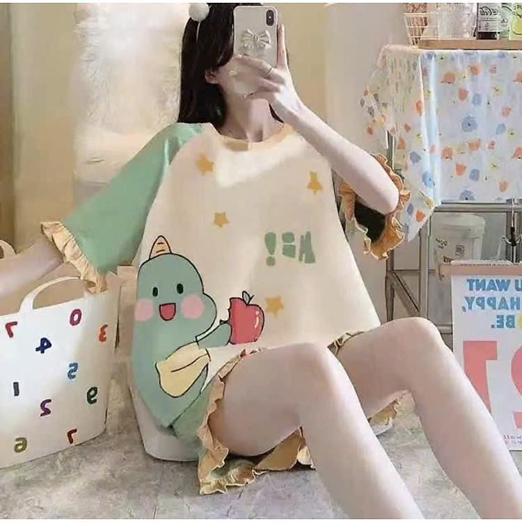 Bộ Đồ Ngủ Bèo 2209 Cotton Mát Nhiều Mẫu Dễ Thương