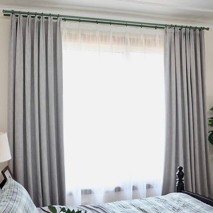 Rèm vải thô mềm, size 1.3 x 1.8m, cản nắng 90%