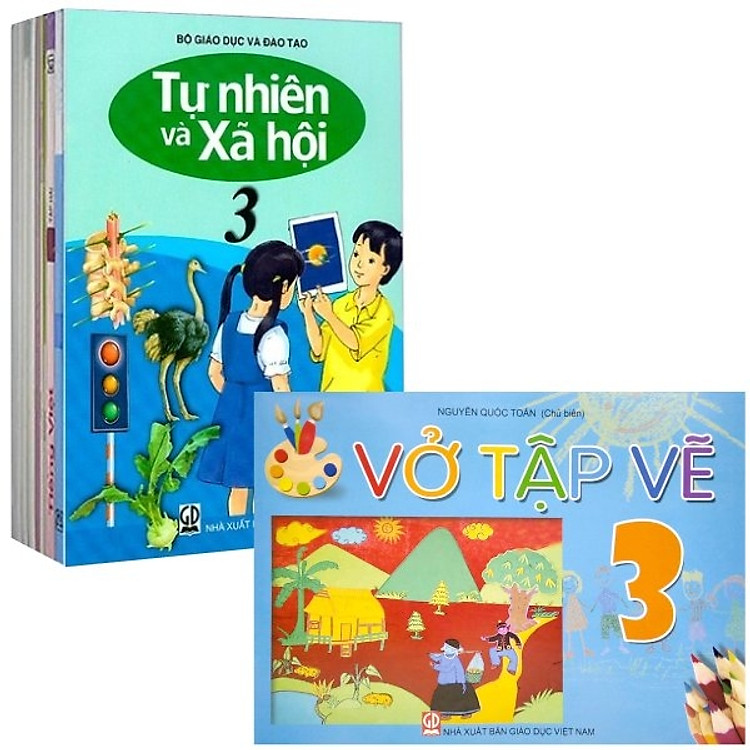 Combo Sách Giáo Khoa Bộ Lớp 3 - Bài Học + Bài Tập + Vở Tập Vẽ 3 (Bộ 14 Cuốn) (2021)