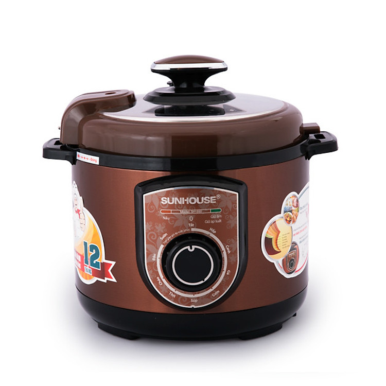 Nồi Áp Suất Điện Đa Năng Sunhouse SHD1550 Màu Ngẫu Nhiên - Hàng chính hãng