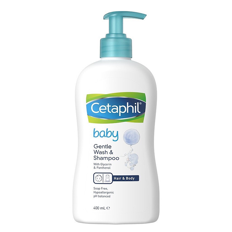 Sữa Tắm Gội Toàn Thân Cetaphil Baby Gentle Wash Shampoo 2 in 1 (400ml)