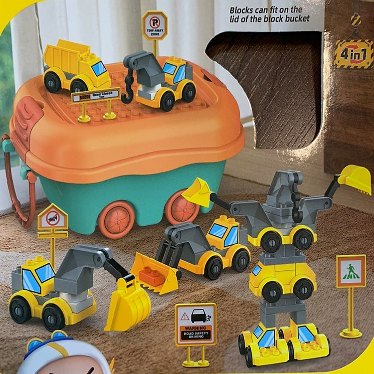 Xếp hình Robot xây dựng cho bé Chính hãng Ưu đãi - Hình ảnh 5