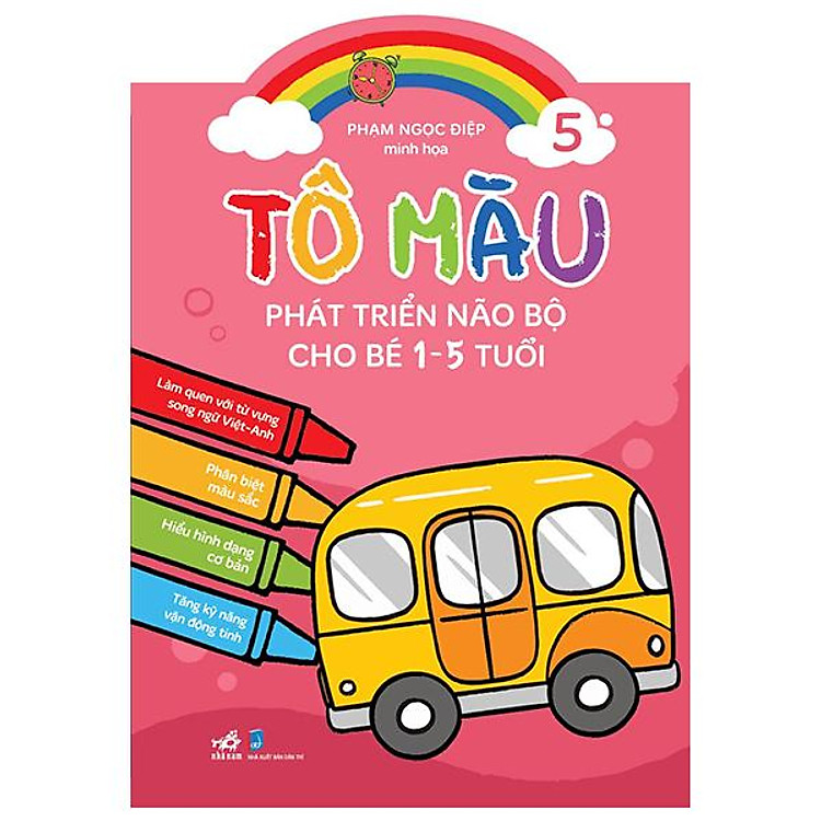 Tô Màu Phát Triển Não Bộ Cho Bé 1-5 Tuổi – Tập 5