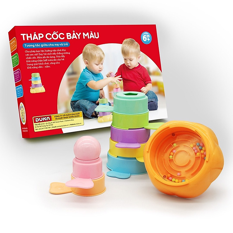 Mua Tháp Cốc Bảy Màu - DK580014 Chính hãng Ưu đãi - Hình ảnh 4