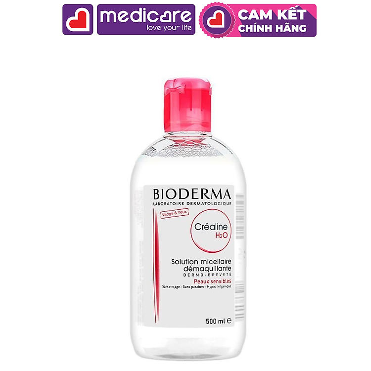 Nước Tẩy Trang Bioderma Sensibio dành cho mọi loại da và da nhạy cảm 500ml