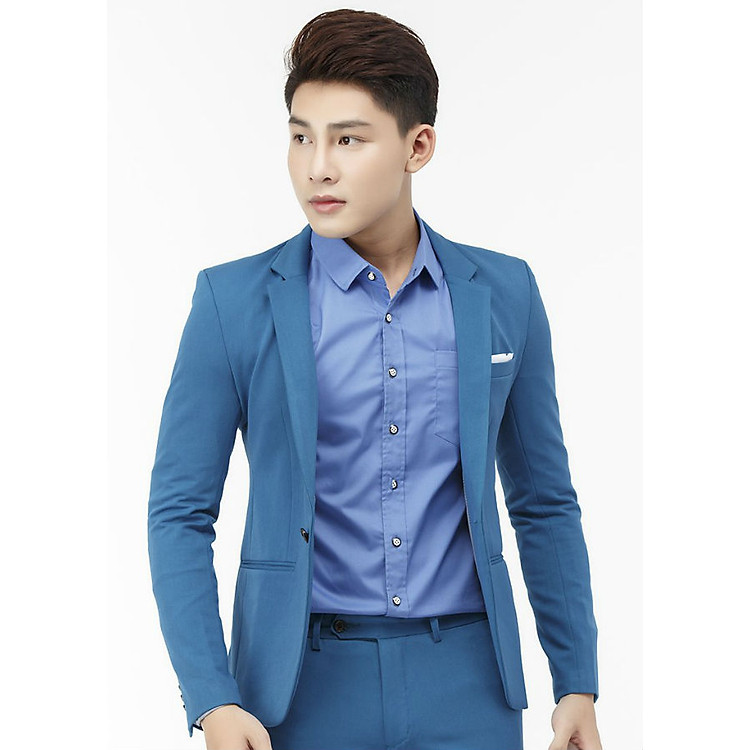 Áo Vest Nam Cài Nút Titishop AVN114 - Xanh Dương