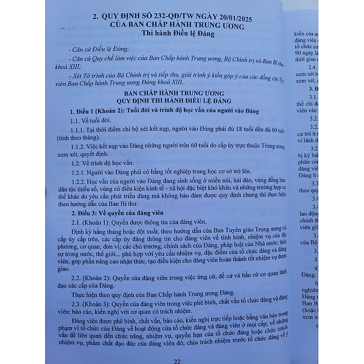 Quy Định Thi Hành Điều Lệ Đảng năm 2025 - Ảnh 5