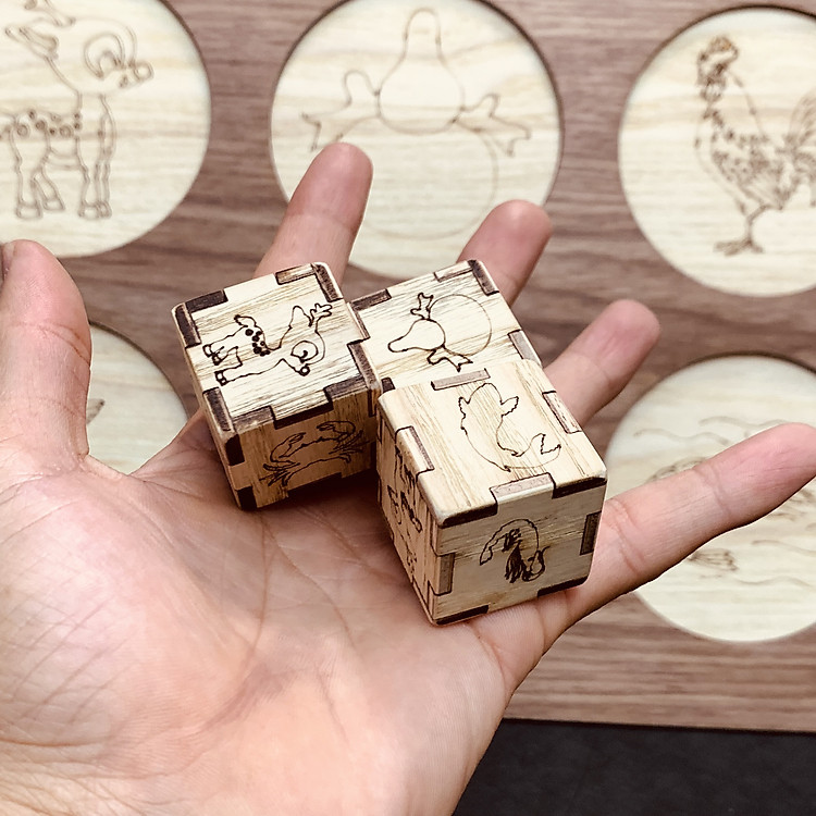 Cờ Lắc Bầu Cua Gỗ Siêu Bền Chính hãng Giá rẻ - Hình ảnh 2