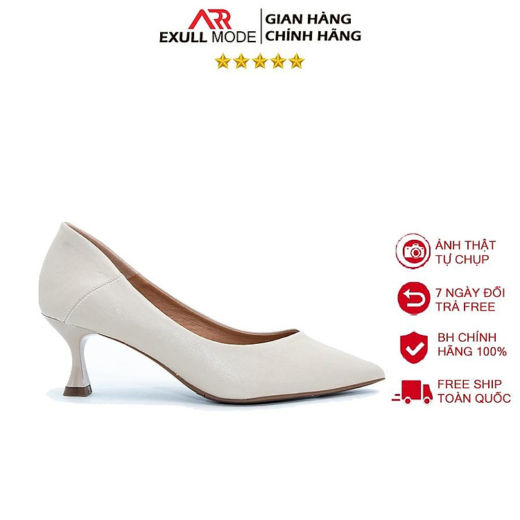 Giày cao gót nữ dáng basic cao 5 cm, màu nhã nhặn Chính hãng Exull Mode 1917001881
