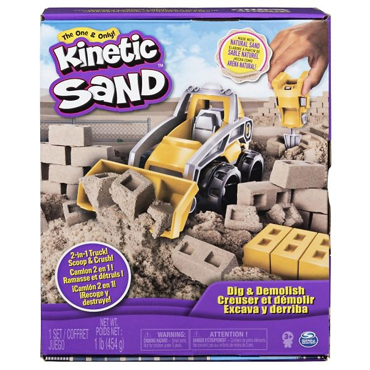 Đồ chơi KINETIC SAND Bộ dụng cụ và cát xây dựng công trình 6044178