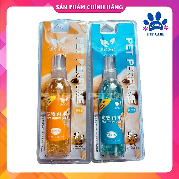 Nước hoa cho chó mèo Bobo 120ml