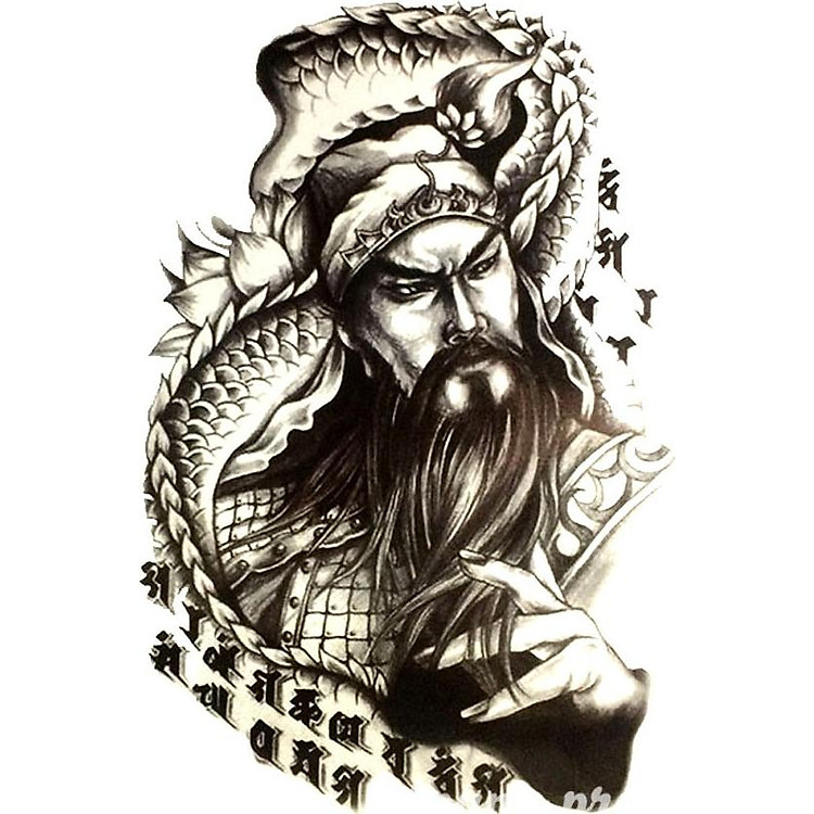 Hình Xăm Dán Quan Vũ QSA079