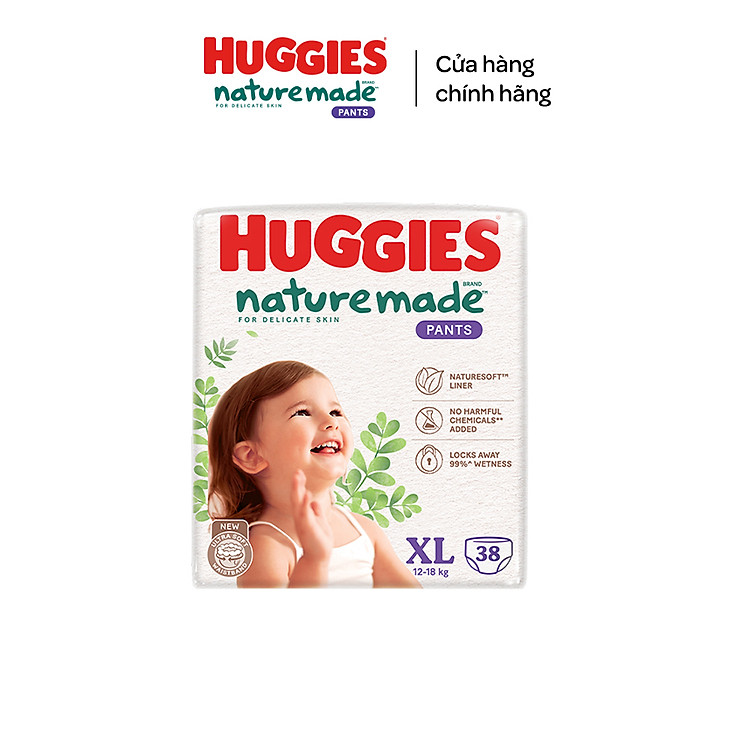 Tã Huggies Platinum NatureMade XL38 Đảm bảo Giá rẻ - Hình ảnh 4