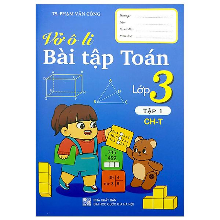 Vở Ô Li Bài Tập Toán Lớp 3 – Tập 1