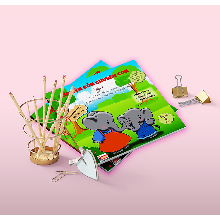 Rèn Luyện Kỹ Năng Cho Bé Từ 0-8 Tuổi – Combo Chuyện Cỏn Chuyện Con (Tập 1+2) - Ảnh 2