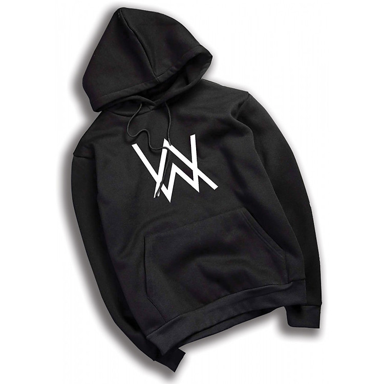Áo Hoodie Dài Tay Alan Walker Màu Đen Dáng Rộng