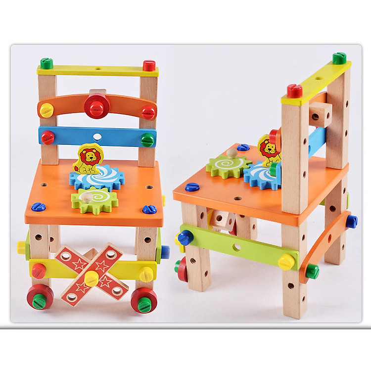 Mua Bộ Đồ Chơi Lắp Ghép Ghế Gỗ Chính hãng Tiết kiệm - Hình ảnh 5