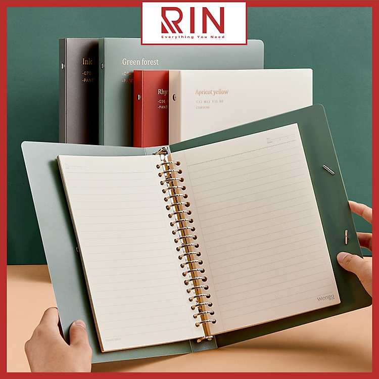 Bìa Sổ Tay Nhựa Retro Colors (Size B5, 26 lỗ)