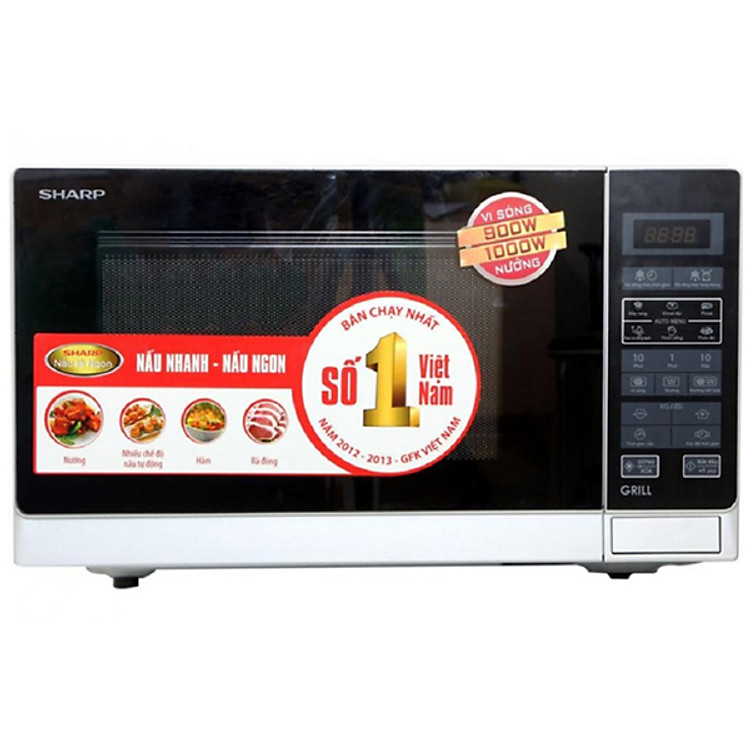 Lò Vi Sóng Điện Tử Có Nướng Sharp R-G572VN-S - Hàng chính hãng