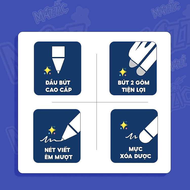 Hộp Bút Gel Xóa Được 0.5 mm Mazzic Thiên Long (20 chiếc) - Ảnh 5