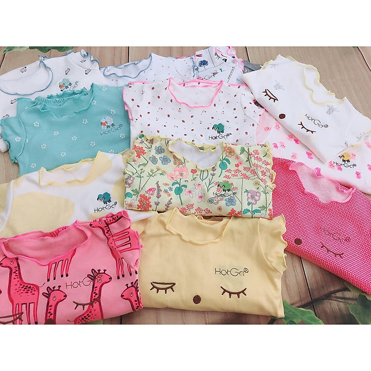 Set 3 Bộ Quần Áo Thun Mềm Mùa Hè Cho Bé Gái 4-8kg