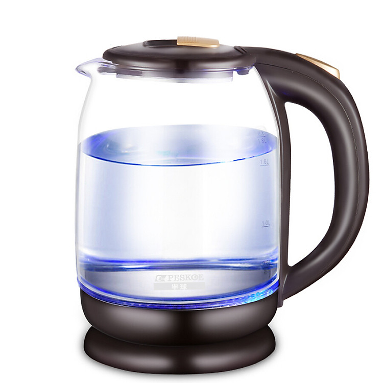 Ấm Đun Nước Thuỷ Tinh Siêu Tốc PESKOE 1.8L