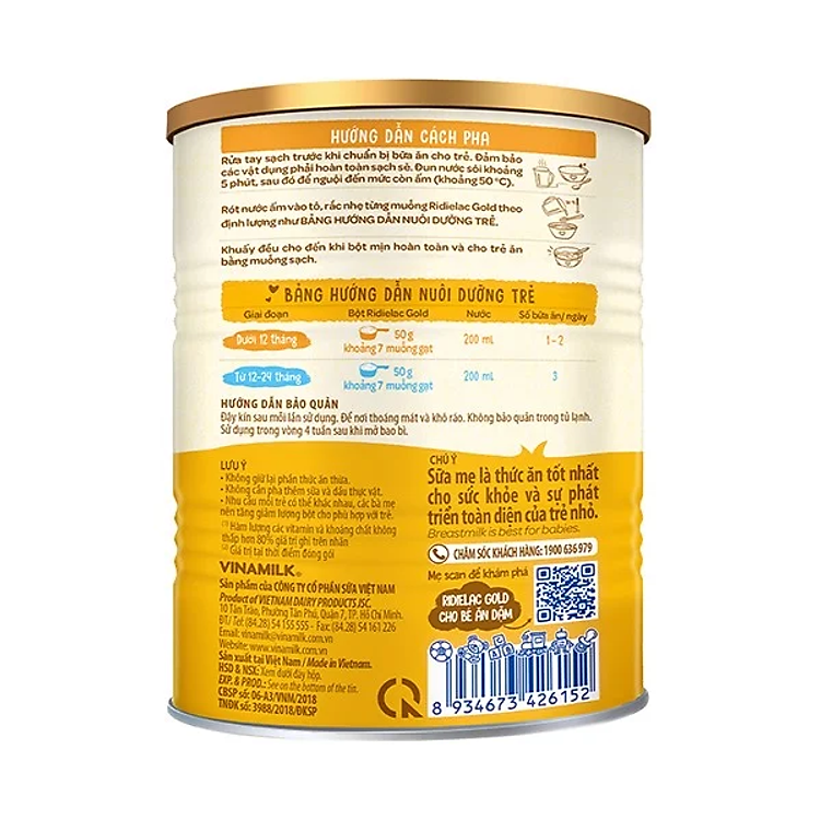 Bột Ăn Dặm Ridielac Gold Gà Rau Củ Chính hãng Tiết kiệm - Hình ảnh 3