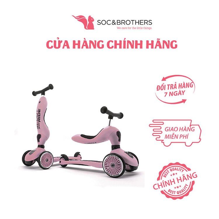 Scooter trẻ em Scoot and Ride Highwaykick 1 - Màu Rose Chính hãng Giá tốt - Hình ảnh 4